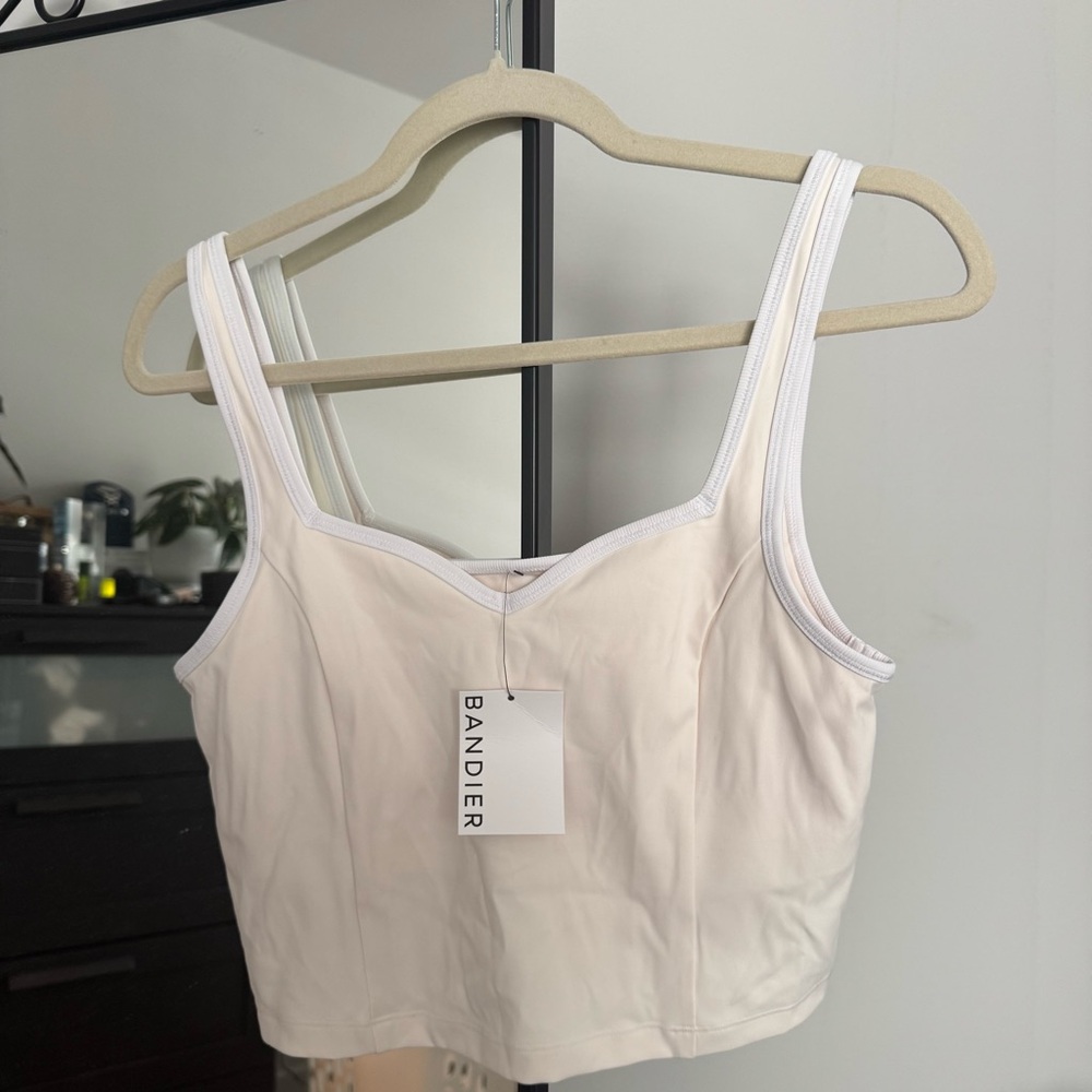 Bandier Aperitif Gardenia Sweetheart Corset Bra Pocket Skort Tennis Athleisure M - Picture 2 of 13